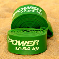 Резиновая петля R4P зеленая сопротивлением 17-54 кг